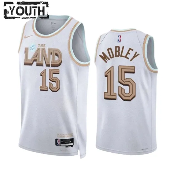 Nike Cleveland Cavaliers Isaiah Mobley 15 Lasten Pelipaita City Edition 2022-23 Swingman Valkoinen Nike Cleveland Cavaliers Isaiah Mobley 15 Lasten Pelipaita City Edition 2022-23 Swingman Valkoinen