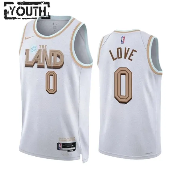 Nike Cleveland Cavaliers Kevin Love 0 Lasten Pelipaita City Edition 2022-23 Swingman Valkoinen Nike Cleveland Cavaliers Kevin Love 0 Lasten Pelipaita City Edition 2022-23 Swingman Valkoinen