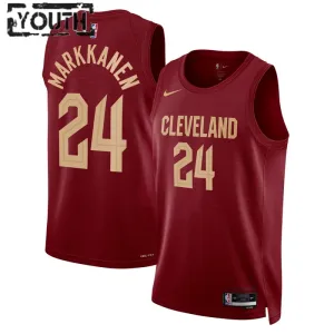 Nike Cleveland Cavaliers Lauri Markkanen 24 Lasten Pelipaita Icon Edition Swingman