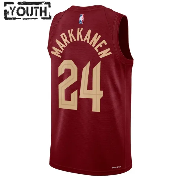 Nike Cleveland Cavaliers Lauri Markkanen 24 Lasten Pelipaita Icon Edition Swingman