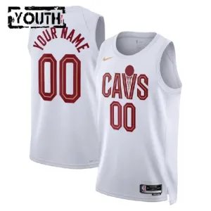 Nike Cleveland Cavaliers Personoitava Lasten Pelipaita Association Edition Swingman Valkoinen