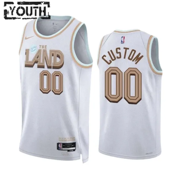 Nike Cleveland Cavaliers Personoitava Lasten Pelipaita City Edition 2022-23 Swingman Valkoinen Nike Cleveland Cavaliers Personoitava Lasten Pelipaita City Edition 2022-23 Swingman Valkoinen
