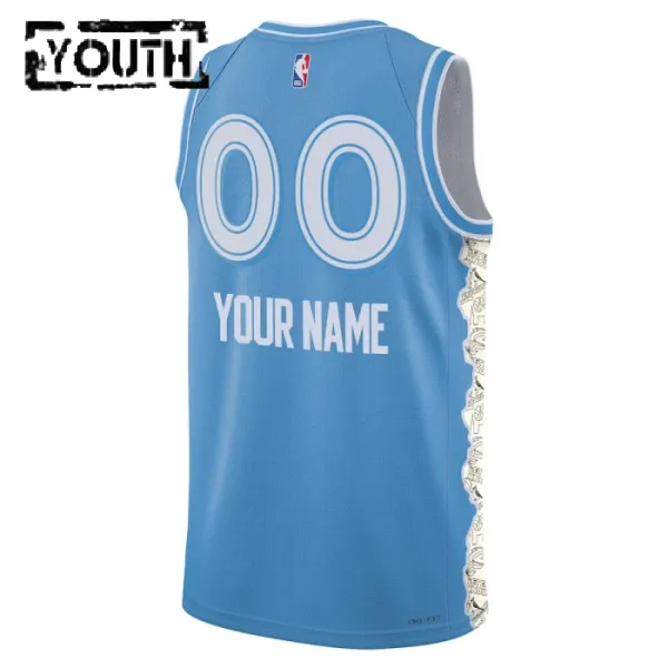 Nike Cleveland Cavaliers Personoitava Lasten Pelipaita City Edition 2024-25 Swingman Sininen