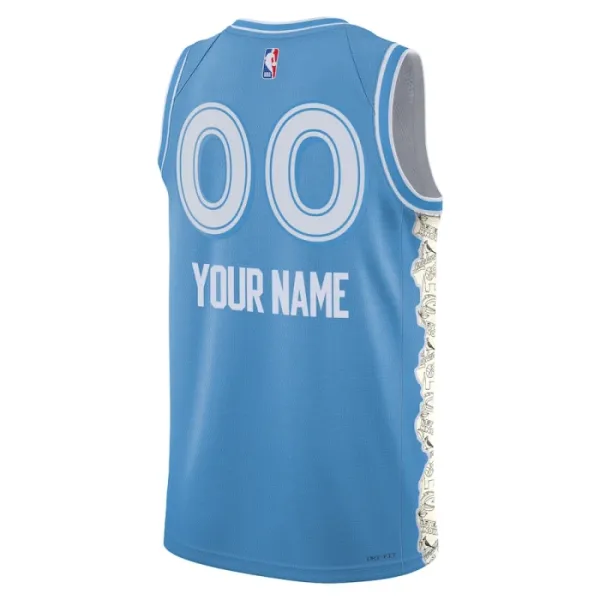 Nike Cleveland Cavaliers Personoitava Miesten Pelipaita City Edition 2024-25 Swingman Sininen