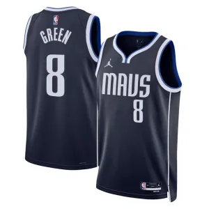 Dallas Mavericks Jordan Josh Green 8 Miesten Pelipaita Statement Edition Swingman Laivasto