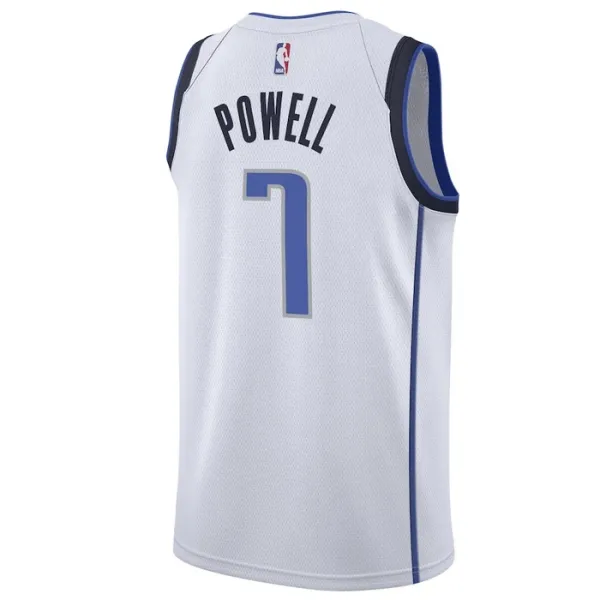 Nike Dallas Mavericks Dwight Powell 7 Miesten Pelipaita Association Edition Swingman Valkoinen