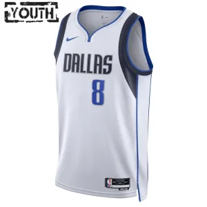 Nike Dallas Mavericks Josh Green 8 Lasten Pelipaita Association Edition Swingman Valkoinen