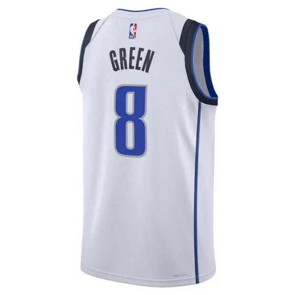 Nike Dallas Mavericks Josh Green 8 Miesten Pelipaita Association Edition Swingman Valkoinen
