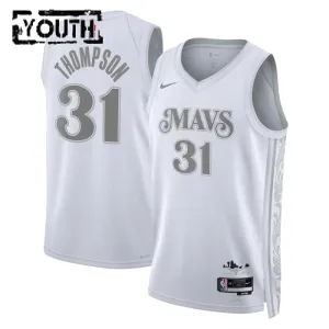 Nike Dallas Mavericks Klay Thompson Lasten Pelipaita City Edition 2024-25 Swingman Valkoinen Nike Dallas Mavericks Klay Thompson Lasten Pelipaita City Edition 2024-25 Swingman Valkoinen