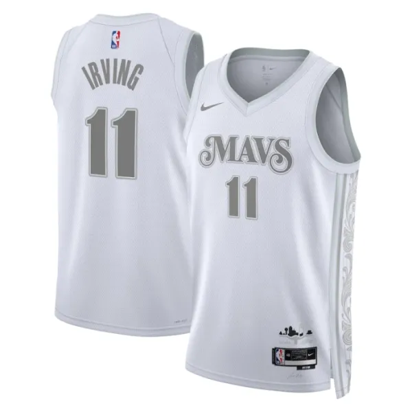Nike Dallas Mavericks Kyrie Irving Miesten Pelipaita City Edition 2024-25 Swingman Valkoinen Nike Dallas Mavericks Kyrie Irving Miesten Pelipaita City Edition 2024-25 Swingman Valkoinen