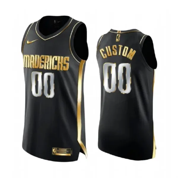Nike Dallas Mavericks Limited Personoitava Miesten Pelipaita Golden Edition Swingman Musta Nike Dallas Mavericks Limited Personoitava Miesten Pelipaita Golden Edition Swingman Musta