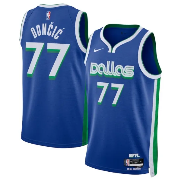 Nike Dallas Mavericks Luka Doncic 77 Miesten Pelipaita City Edition 2022-23 Swingman Sininen Nike Dallas Mavericks Luka Doncic 77 Miesten Pelipaita City Edition 2022-23 Swingman Sininen