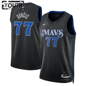 Nike Dallas Mavericks Luka Doncic Lasten Pelipaita City Edition 2023-24 Swingman Musta
