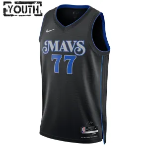 Nike Dallas Mavericks Luka Doncic Lasten Pelipaita City Edition 2023-24 Swingman Musta