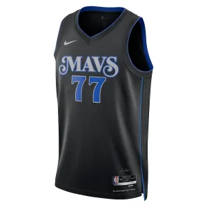 Nike Dallas Mavericks Luka Doncic Miesten Pelipaita City Edition 2023-24 Swingman Musta