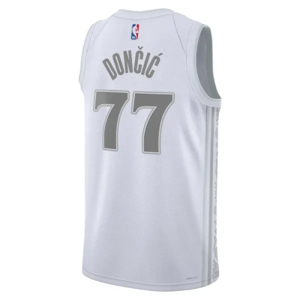 Nike Dallas Mavericks Luka Doncic Miesten Pelipaita City Edition 2024-25 Swingman Valkoinen