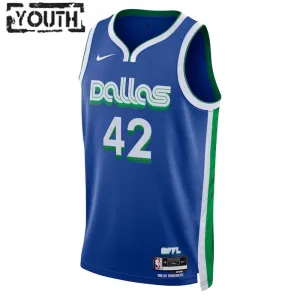 Nike Dallas Mavericks Maximilian Kleber 42 Lasten Pelipaita City Edition 2022-23 Swingman Sininen