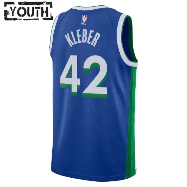 Nike Dallas Mavericks Maximilian Kleber 42 Lasten Pelipaita City Edition 2022-23 Swingman Sininen