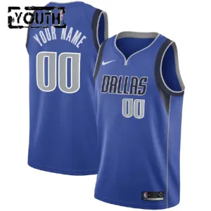 Nike Dallas Mavericks Personoitava Lasten Pelipaita Icon Edition Swingman Sininen
