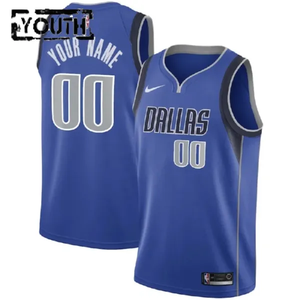 Nike Dallas Mavericks Personoitava Lasten Pelipaita Icon Edition Swingman Sininen Nike Dallas Mavericks Personoitava Lasten Pelipaita Icon Edition Swingman Sininen