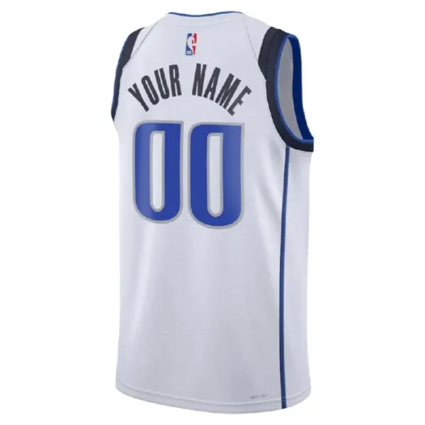 Nike Dallas Mavericks Personoitava Miesten Pelipaita Association Edition Swingman Valkoinen