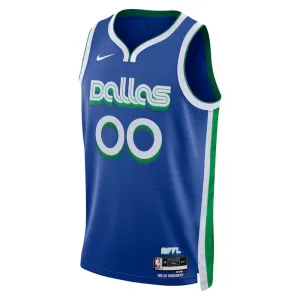 Nike Dallas Mavericks Personoitava Miesten Pelipaita City Edition 2022-23 Swingman Sininen