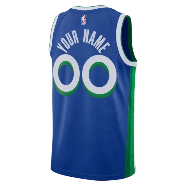 Nike Dallas Mavericks Personoitava Miesten Pelipaita City Edition 2022-23 Swingman Sininen