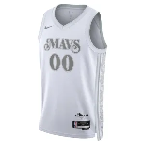 Nike Dallas Mavericks Personoitava Miesten Pelipaita City Edition 2024-25 Swingman Valkoinen