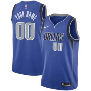Nike Dallas Mavericks Personoitava Miesten Pelipaita Icon Edition Swingman Sininen