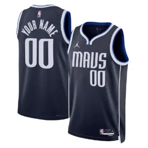 Nike Dallas Mavericks Personoitava Miesten Pelipaita Statement Edition Swingman Musta