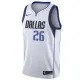 Nike Dallas Mavericks Spencer Dinwiddie 26 Miesten Pelipaita Association Edition Swingman Valkoinen