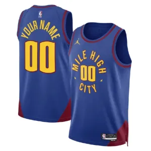 Denver Nuggets Jordan Personoitava Miesten Pelipaita Statement Edition Swingman Sininen