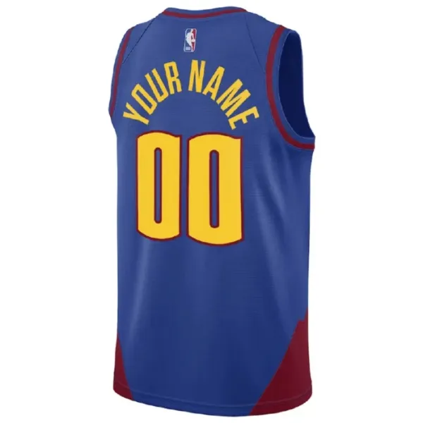 Denver Nuggets Jordan Personoitava Miesten Pelipaita Statement Edition Swingman Sininen