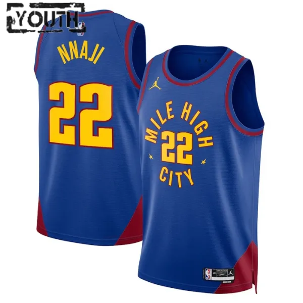 Denver Nuggets Jordan Zeke Nnaji 22 Lasten Pelipaita Statement Edition Swingman Sininen Denver Nuggets Jordan Zeke Nnaji 22 Lasten Pelipaita Statement Edition Swingman Sininen
