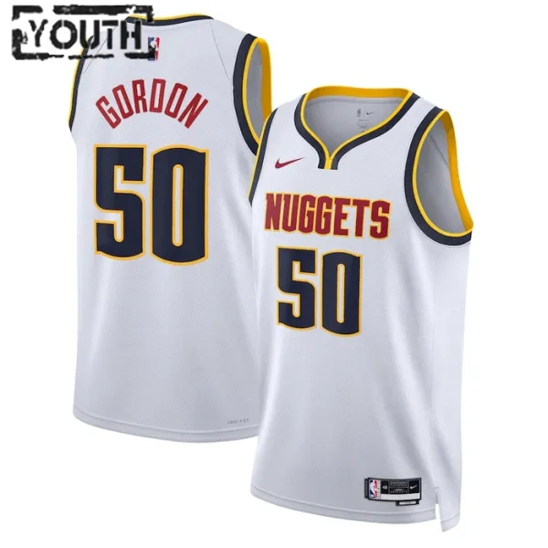 Nike Denver Nuggets Aaron Gordon 50 Lasten Pelipaita Association Edition Swingman Valkoinen Nike Denver Nuggets Aaron Gordon 50 Lasten Pelipaita Association Edition Swingman Valkoinen
