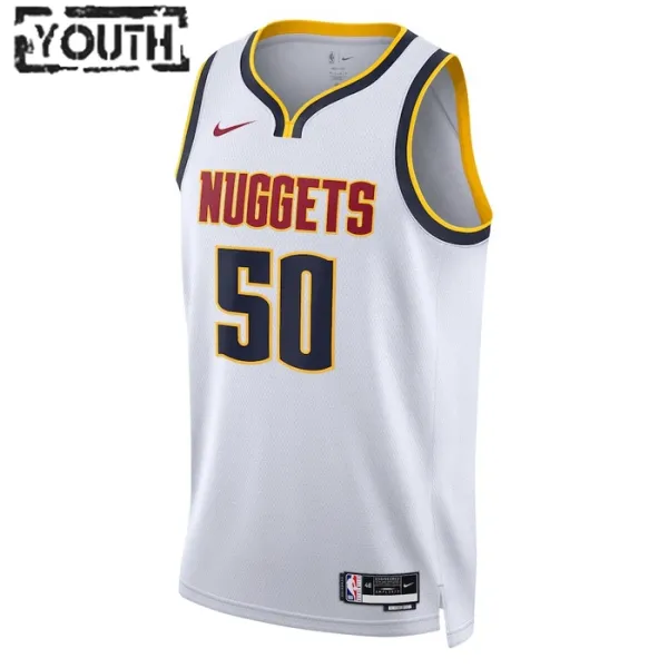 Nike Denver Nuggets Aaron Gordon 50 Lasten Pelipaita Association Edition Swingman Valkoinen