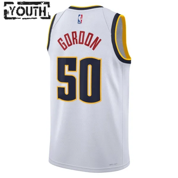 Nike Denver Nuggets Aaron Gordon 50 Lasten Pelipaita Association Edition Swingman Valkoinen