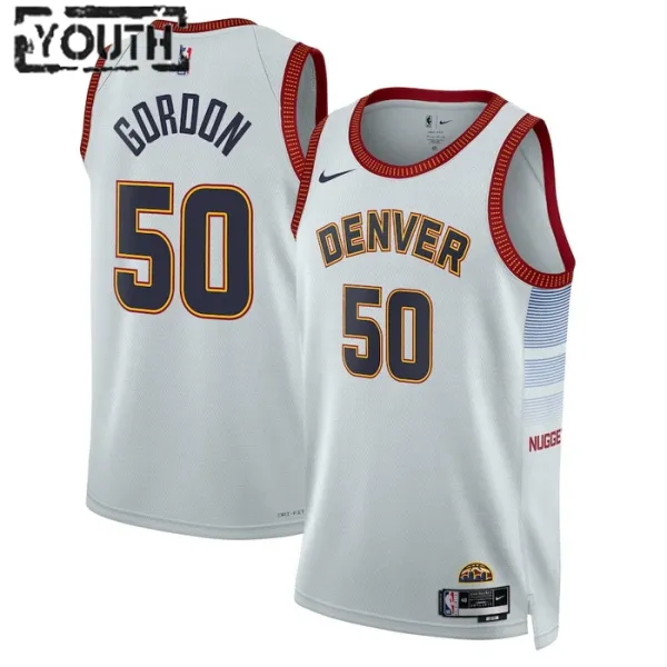 Nike Denver Nuggets Aaron Gordon 50 Lasten Pelipaita City Edition 2022-23 Swingman Harmaa Nike Denver Nuggets Aaron Gordon 50 Lasten Pelipaita City Edition 2022-23 Swingman Harmaa