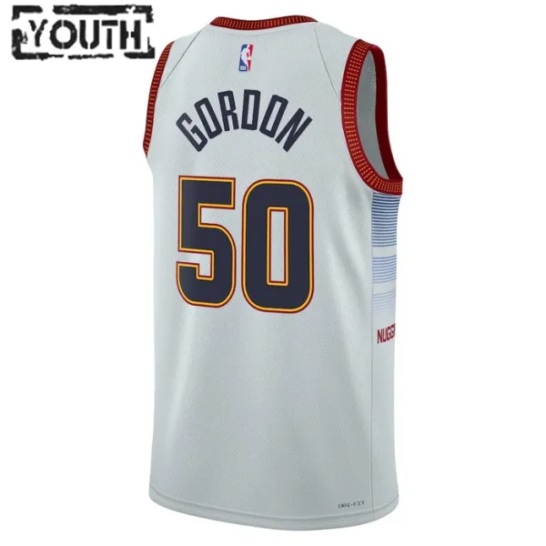 Nike Denver Nuggets Aaron Gordon 50 Lasten Pelipaita City Edition 2022-23 Swingman Harmaa