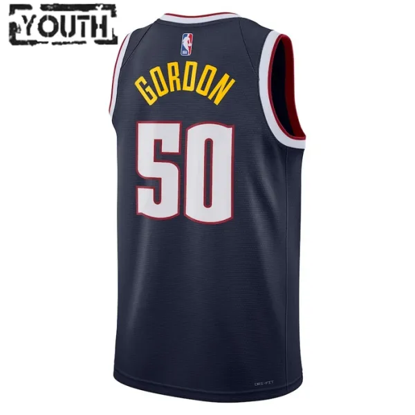Nike Denver Nuggets Aaron Gordon 50 Lasten Pelipaita Icon Edition Swingman Laivasto
