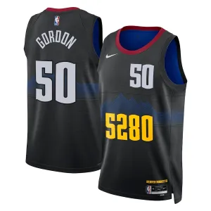 Nike Denver Nuggets Aaron Gordon Miesten Pelipaita City Edition 2023-24 Swingman Musta