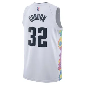 Nike Denver Nuggets Aaron Gordon Miesten Pelipaita City Edition 2024-25 Swingman Valkoinen