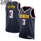 Nike Denver Nuggets Bones Hyland 3 Lasten Pelipaita Icon Edition Swingman Laivasto