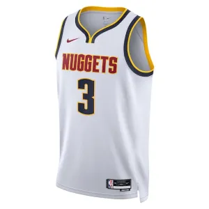 Nike Denver Nuggets Bones Hyland 3 Miesten Pelipaita Association Edition Swingman Valkoinen