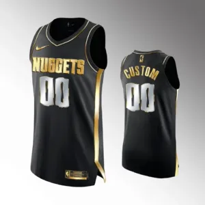 Nike Denver Nuggets Limited Personoitava Miesten Pelipaita Golden Edition Swingman Musta Nike Denver Nuggets Limited Personoitava Miesten Pelipaita Golden Edition Swingman Musta