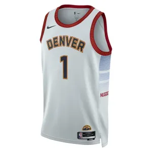 Nike Denver Nuggets Michael Porter JR 1 Miesten Pelipaita City Edition 2022-23 Swingman Harmaa