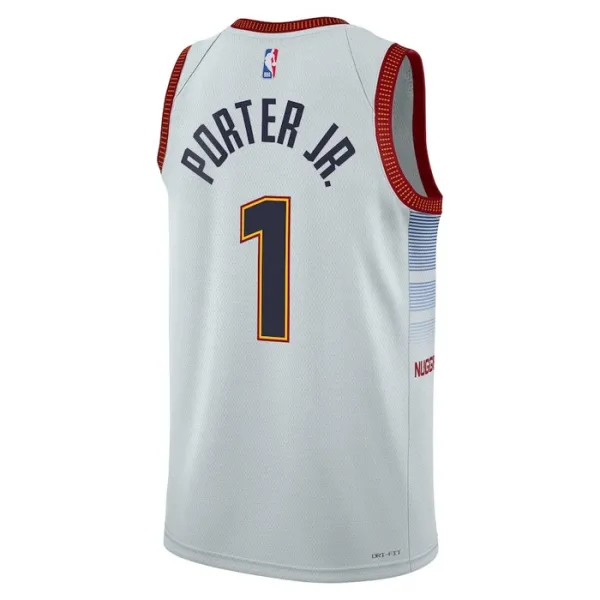 Nike Denver Nuggets Michael Porter JR 1 Miesten Pelipaita City Edition 2022-23 Swingman Harmaa