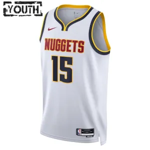 Nike Denver Nuggets Nikola Jokic 15 Lasten Pelipaita Association Edition Swingman Valkoinen