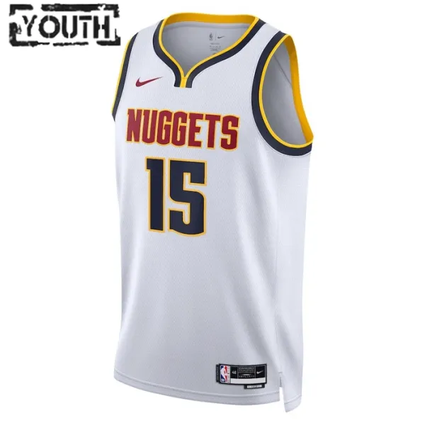 Nike Denver Nuggets Nikola Jokic 15 Lasten Pelipaita Association Edition Swingman Valkoinen