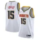 Nike Denver Nuggets Nikola Jokic 15 Miesten Pelipaita Association Edition Swingman Valkoinen Nike Denver Nuggets Nikola Jokic 15 Miesten Pelipaita Association Edition Swingman Valkoinen